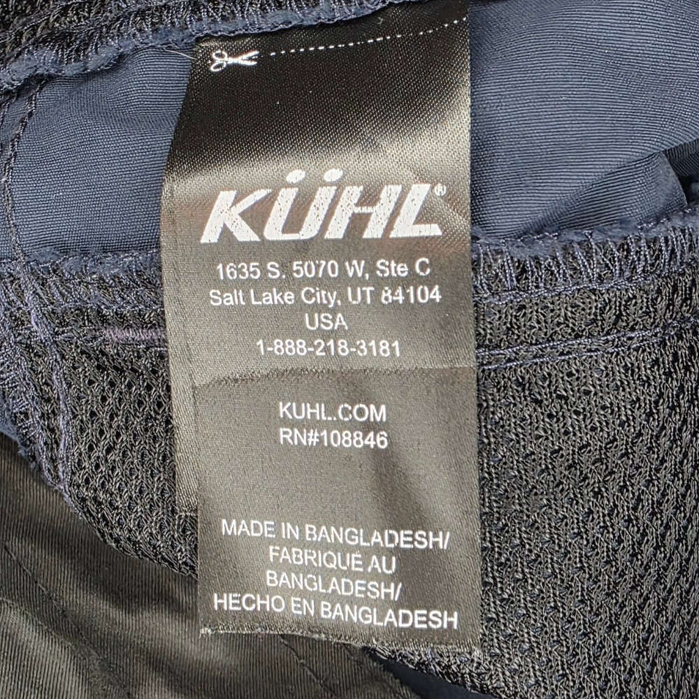 KUHL Mens Blue Nylon Spandex Hiking Cargo Shorts Gorpcore 5121 Size 37 *Measured - Picture 11 of 14